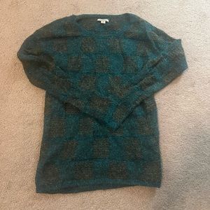 Lucky Brand Sweater Teal & Gold